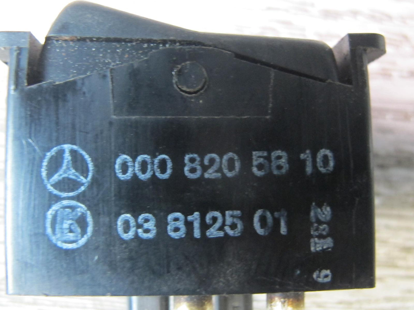 73-85 Mercedes R107 Interior Dome Light Button Switch 0008205810 OEM