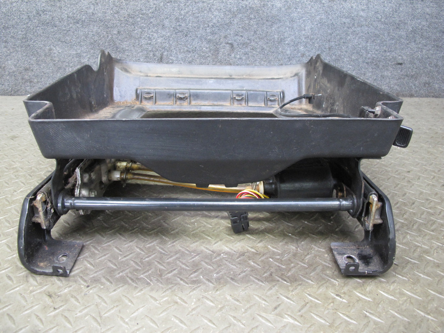 92-93 Chevrolet Corvette C4 Front Left Seat Lower Track w Motors & Trim OEM