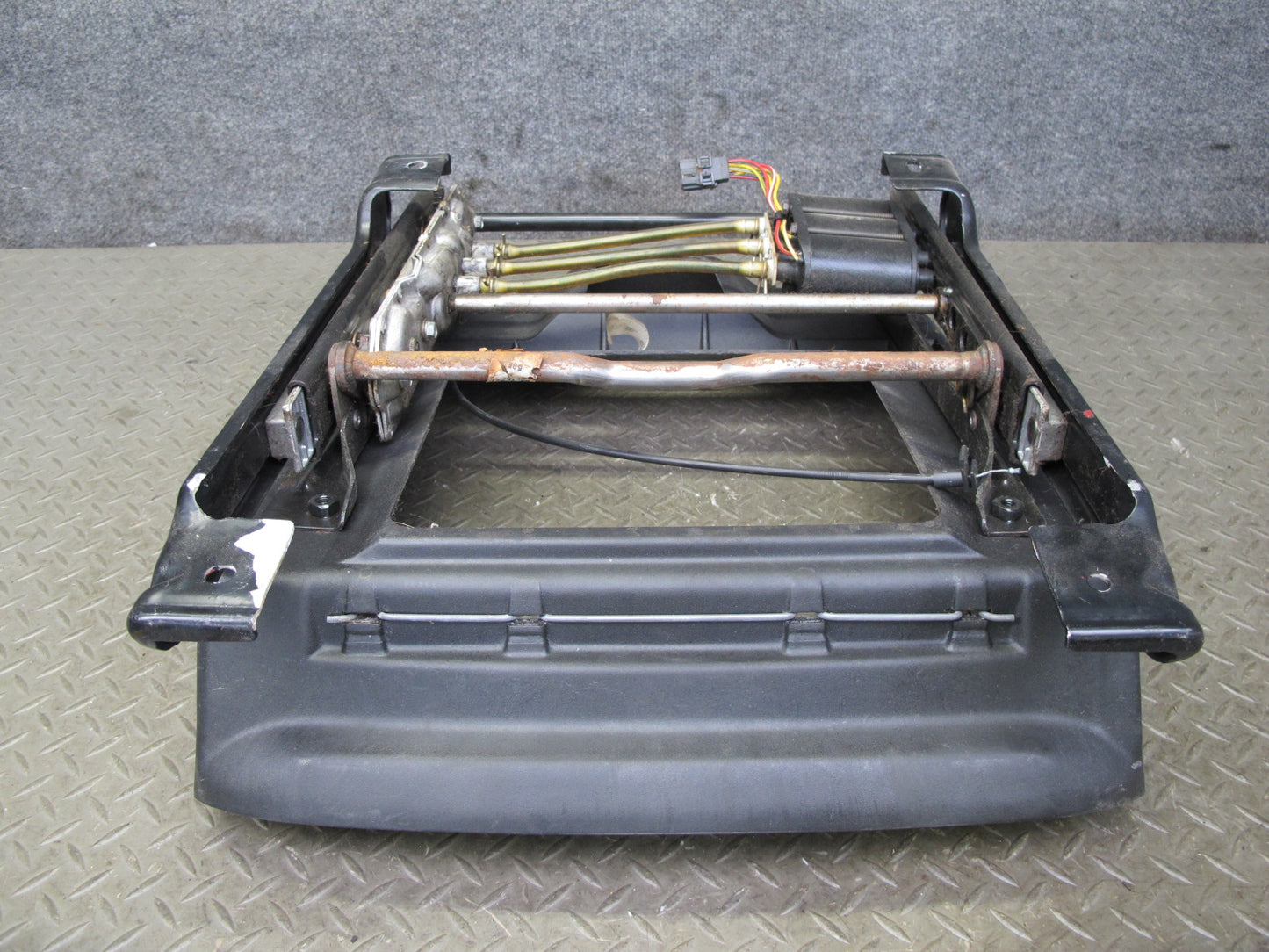 92-93 Chevrolet Corvette C4 Front Right Seat Lower Track w Motors & Trim OEM