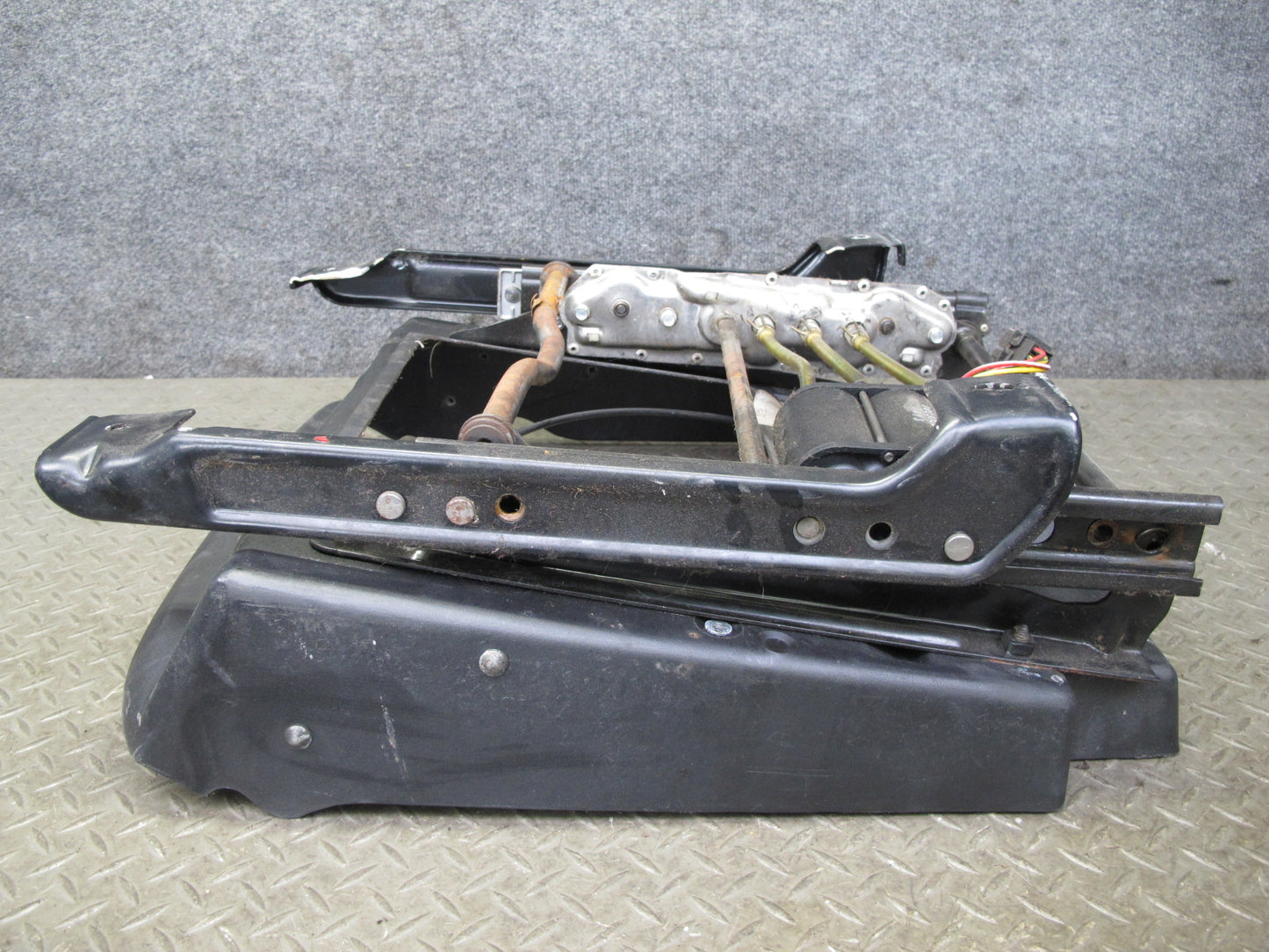 92-93 Chevrolet Corvette C4 Front Right Seat Lower Track w Motors & Trim OEM