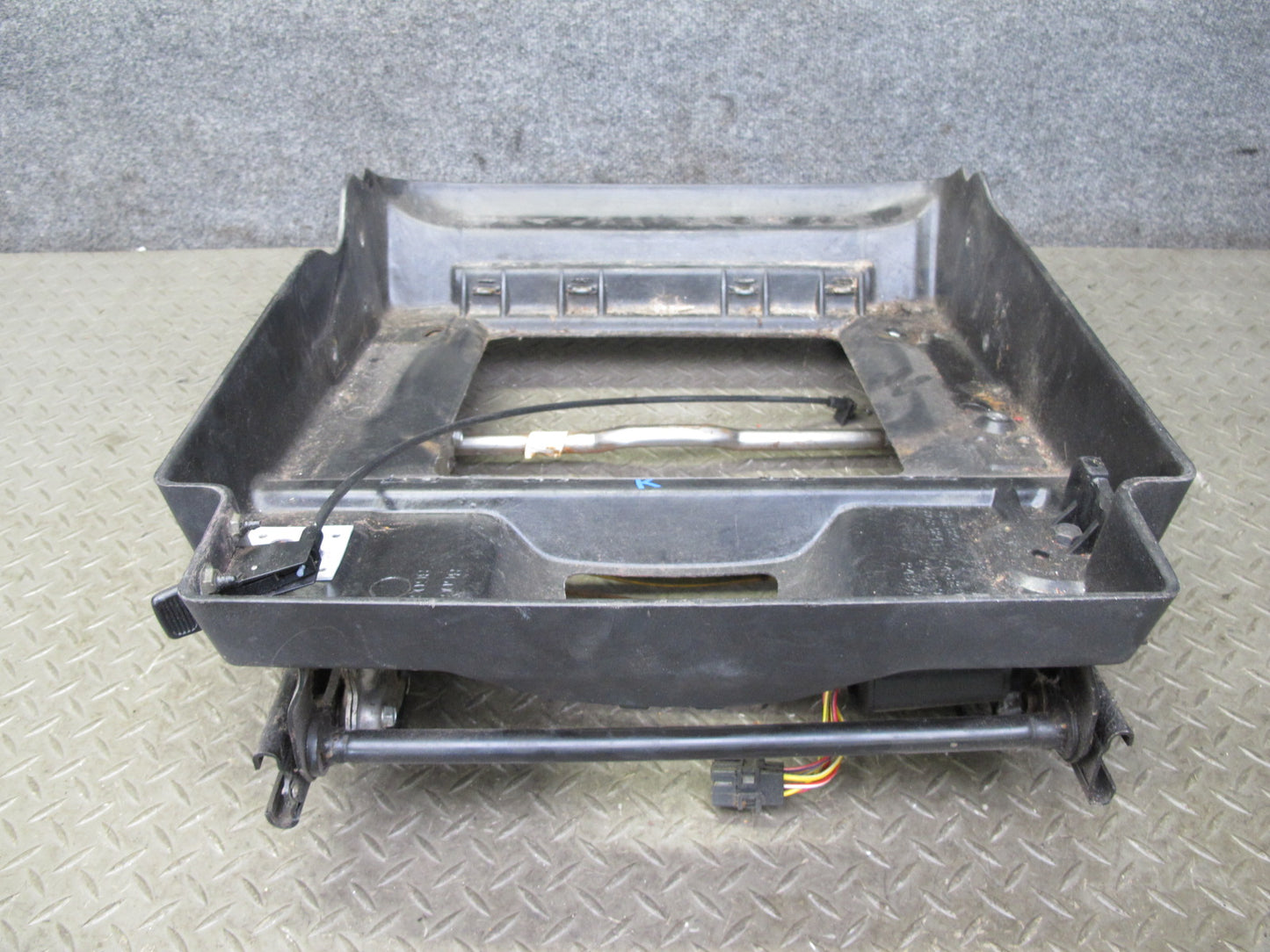 92-93 Chevrolet Corvette C4 Front Right Seat Lower Track w Motors & Trim OEM
