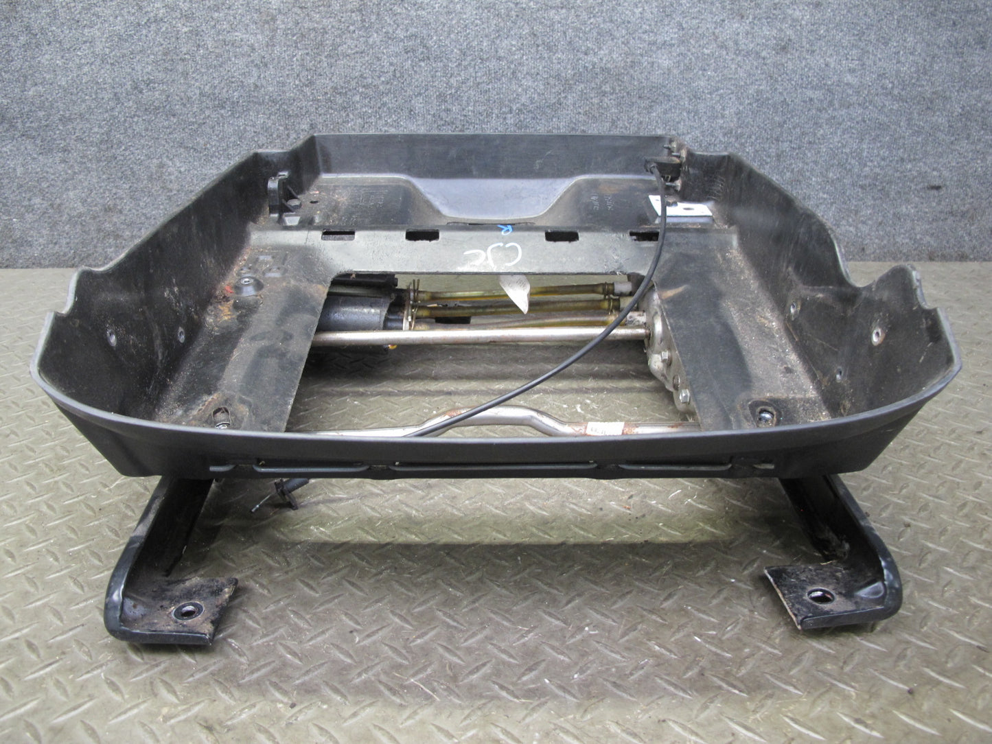 92-93 Chevrolet Corvette C4 Front Right Seat Lower Track w Motors & Trim OEM