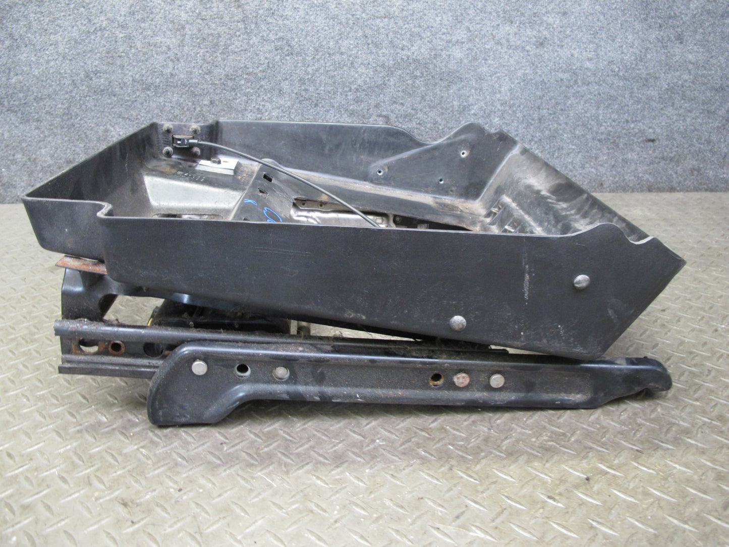 92-93 Chevrolet Corvette C4 Front Right Seat Lower Track w Motors & Trim OEM
