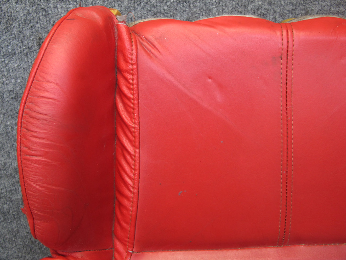 92-93 Chevrolet Corvette C4 Right Leather Seat Lower Cushion Torch RED OEM