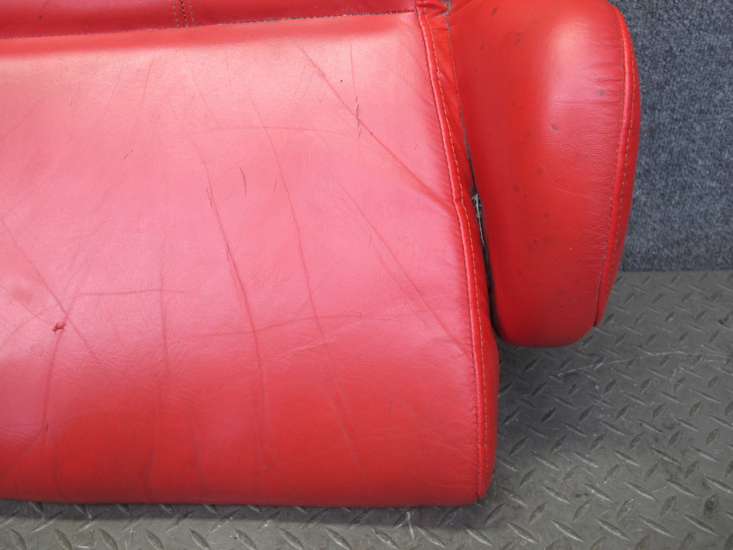 92-93 Chevrolet Corvette C4 Right Leather Seat Lower Cushion Torch RED OEM