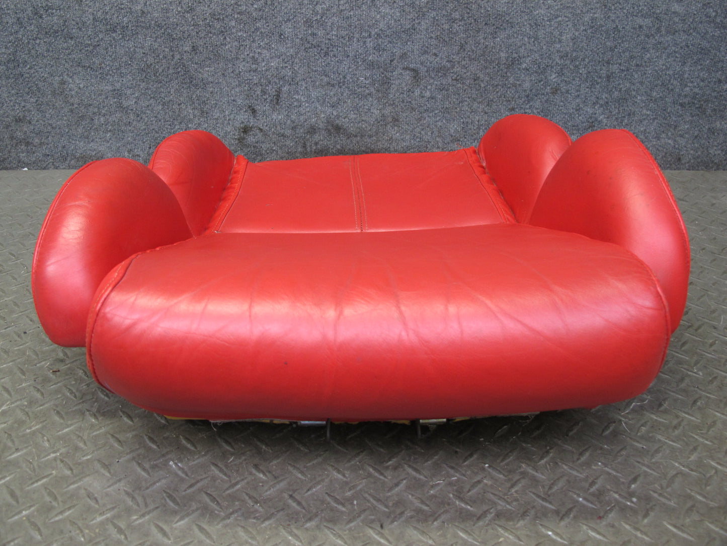 92-93 Chevrolet Corvette C4 Right Leather Seat Lower Cushion Torch RED OEM