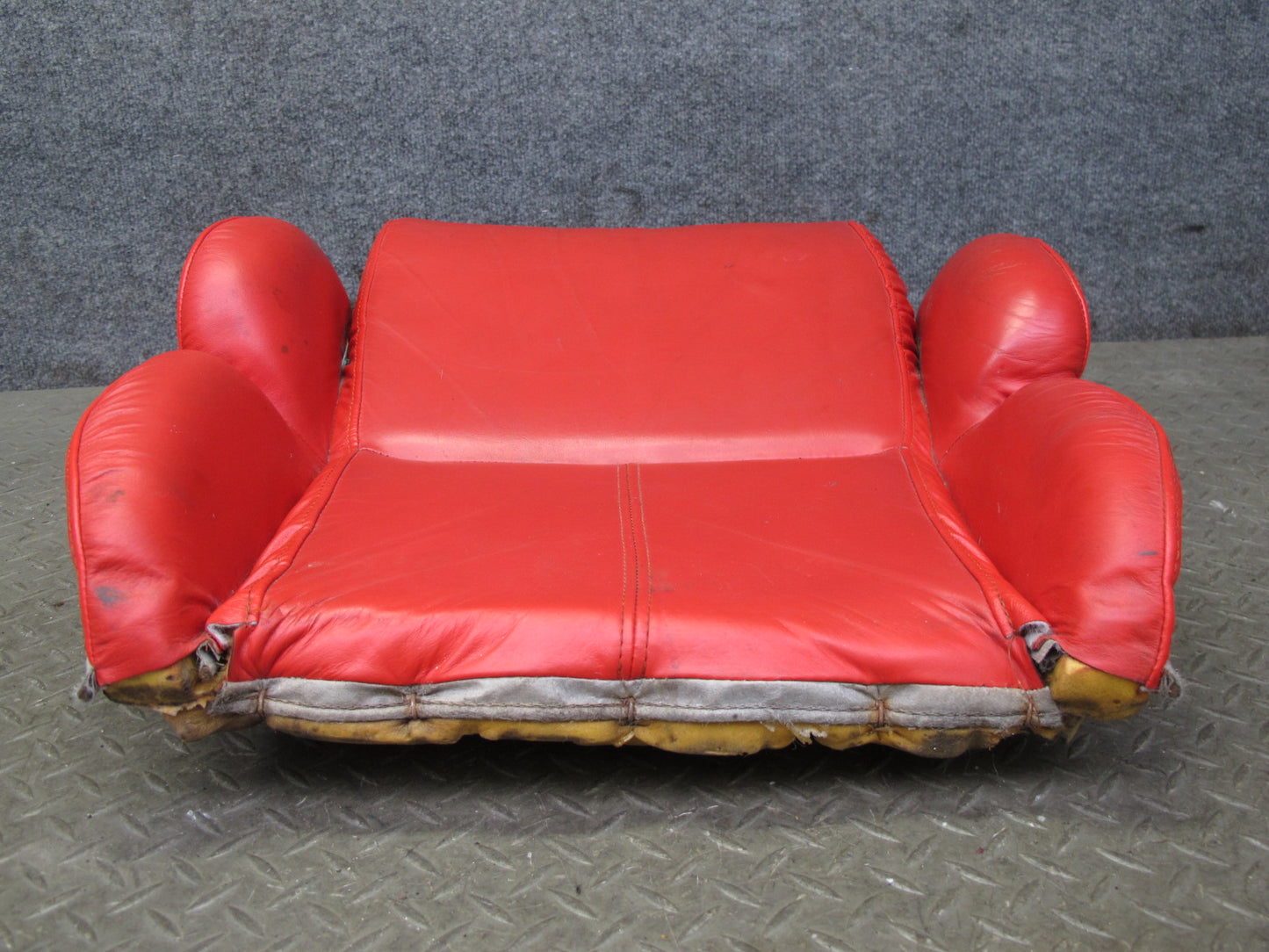 92-93 Chevrolet Corvette C4 Right Leather Seat Lower Cushion Torch RED OEM