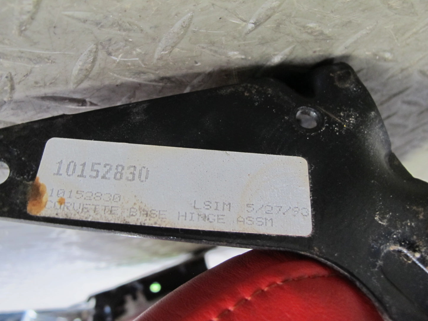 1993 Chevrolet Corvette C4 40TH Right Leather Seat Upper Cushion Torch RED OEM