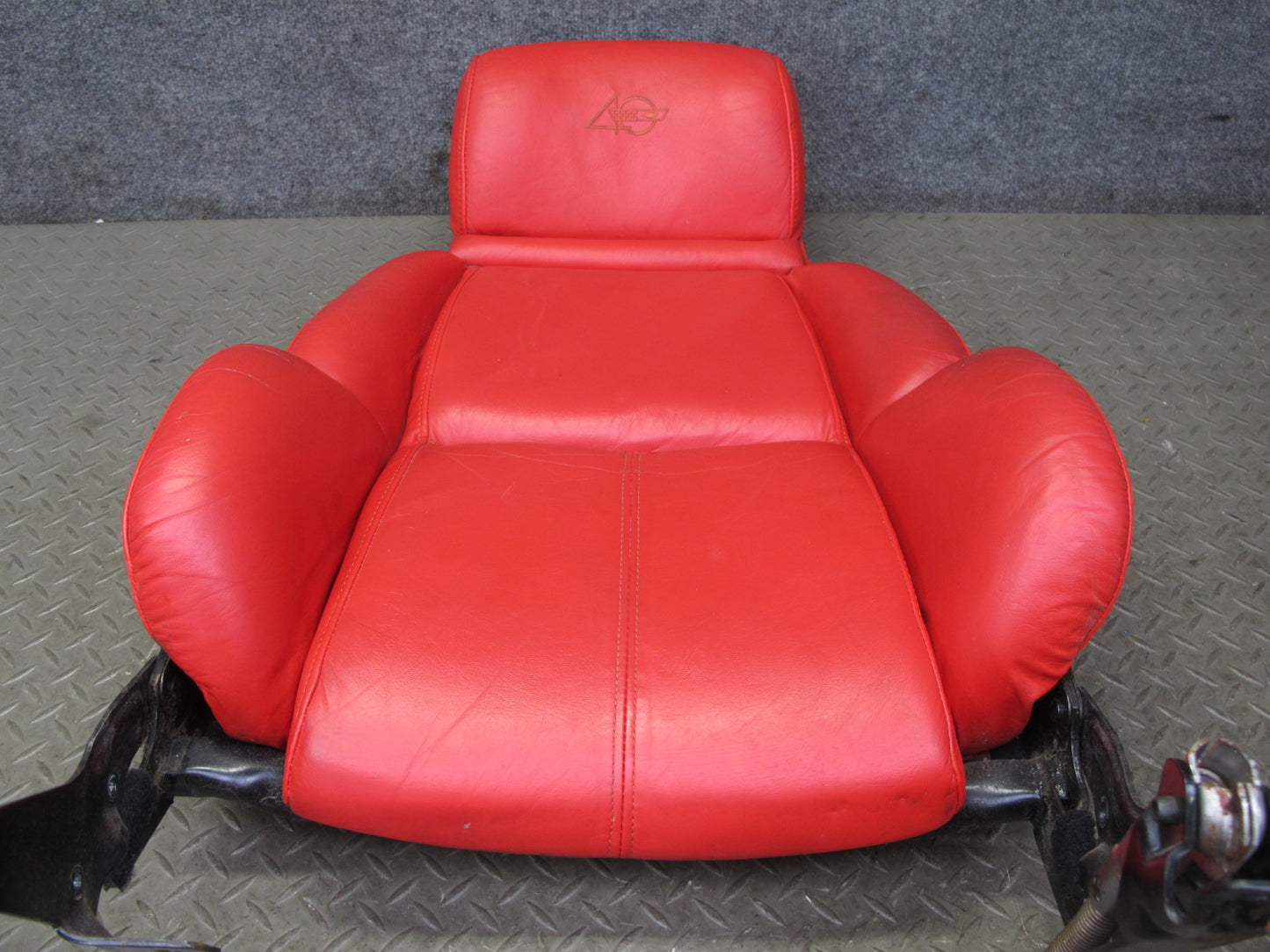 1993 Chevrolet Corvette C4 40TH Right Leather Seat Upper Cushion Torch RED OEM