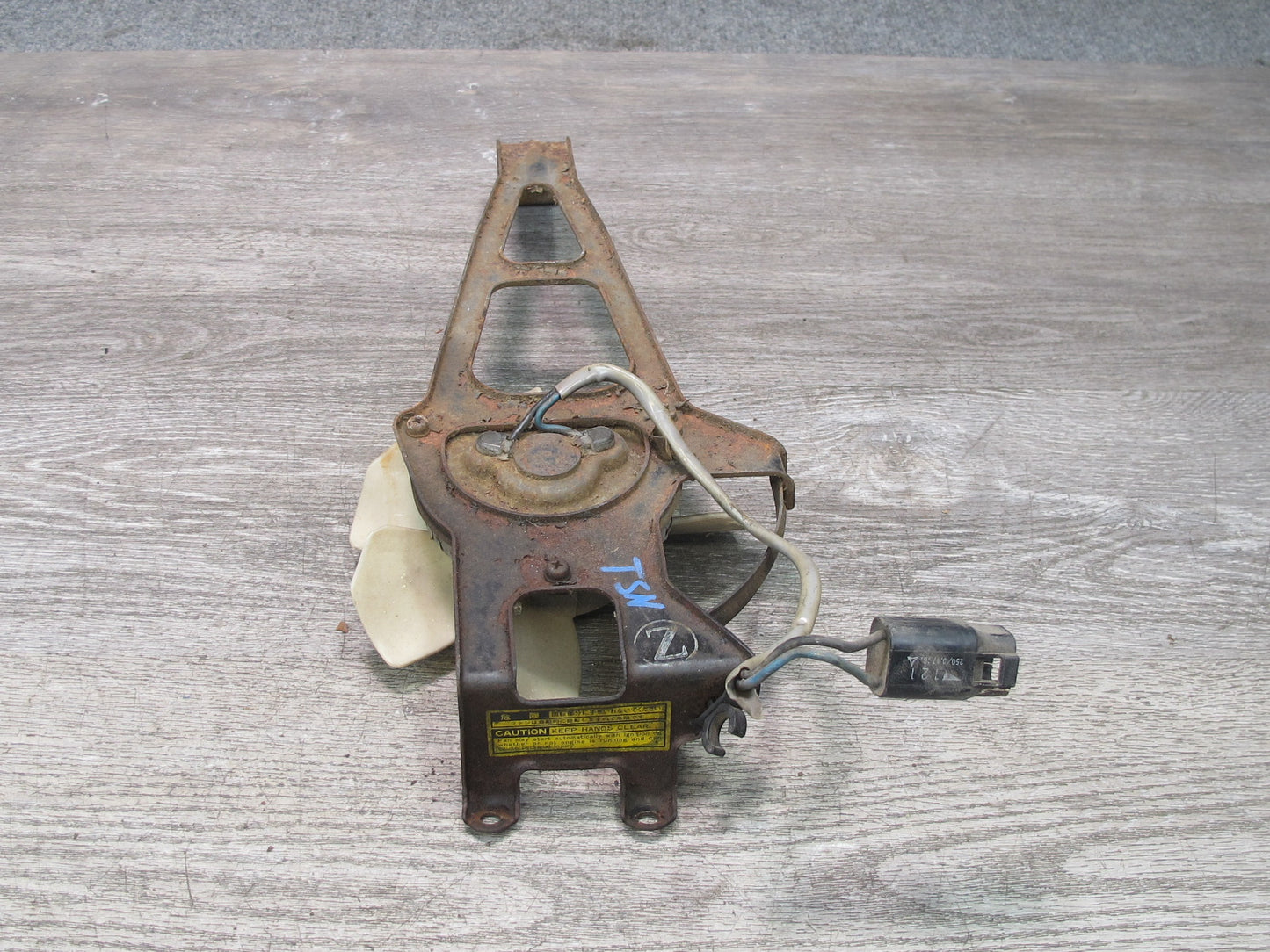89-92 Toyota Supra MA70L 7MGE AC Condenser Cooling Fan Motor w Bracket Mount OEM