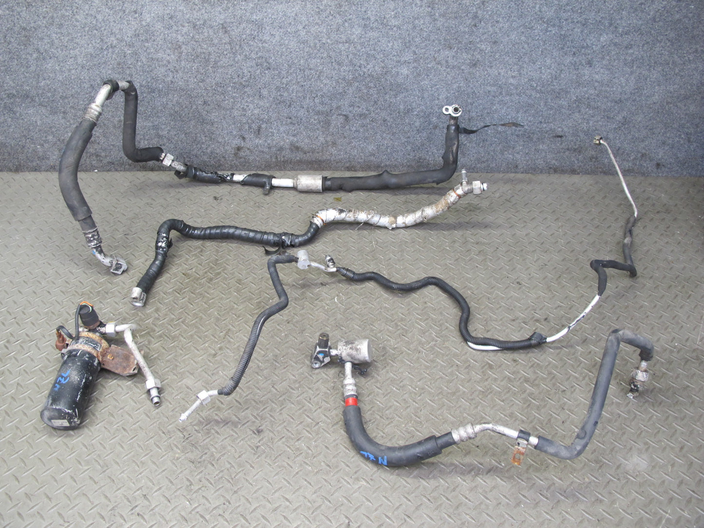 90-92 Nissan Z32 300ZX Turbo A/C Air Condition Hose Pipe Line Dryer Set OEM