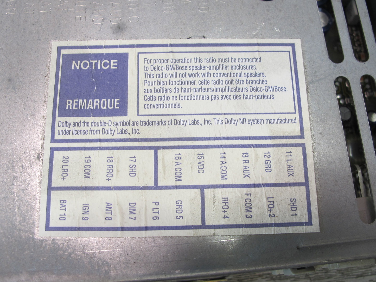 91-96 Chevrolet Corvette C4 Radio Tuner Box Receiver Module 16145221 OEM