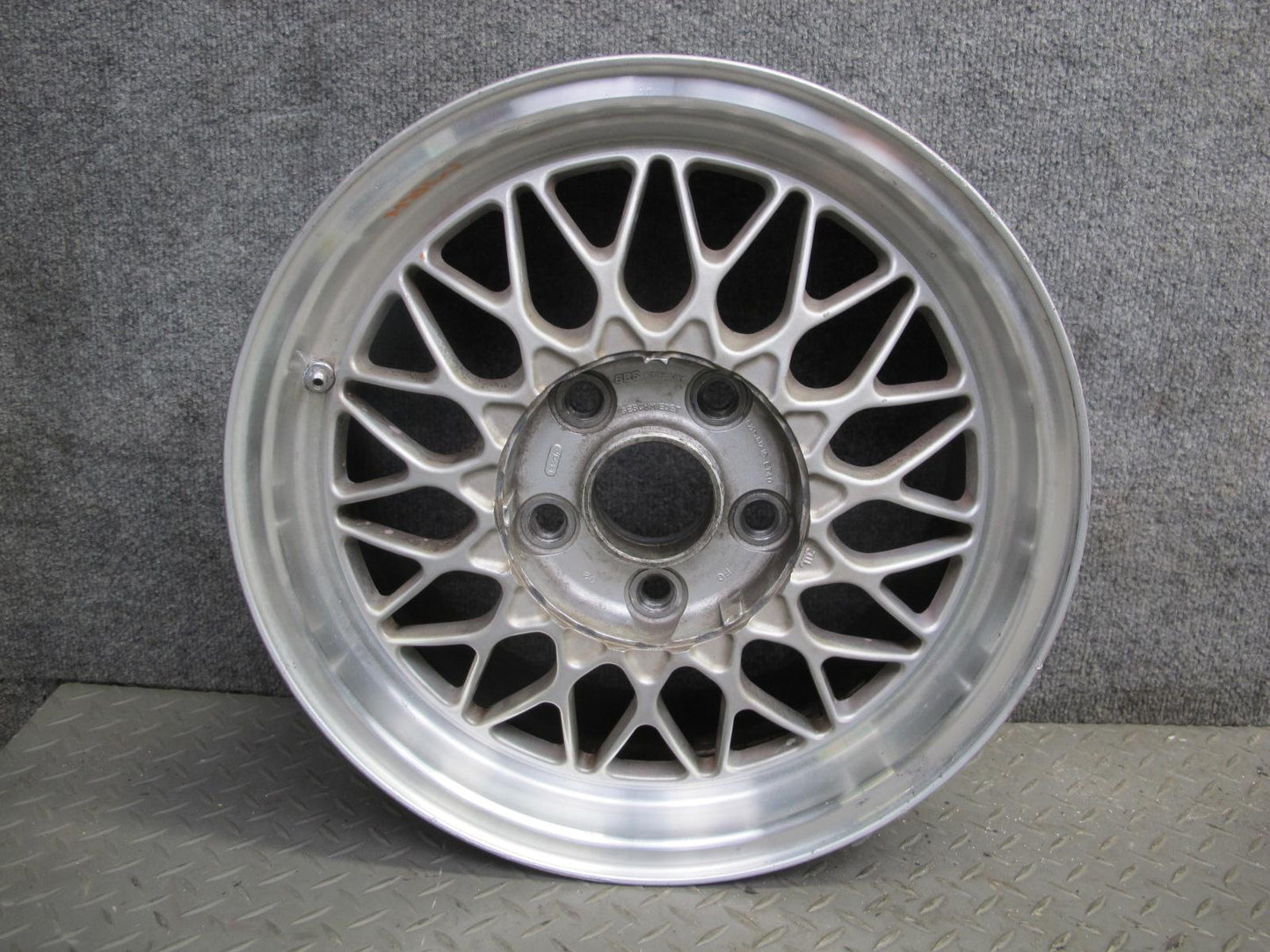 86-91 Mazda FC3S RX7 Set of 4 BBS R15 15" Alloy Wheel Rim 15x6.5J ET40 OEM