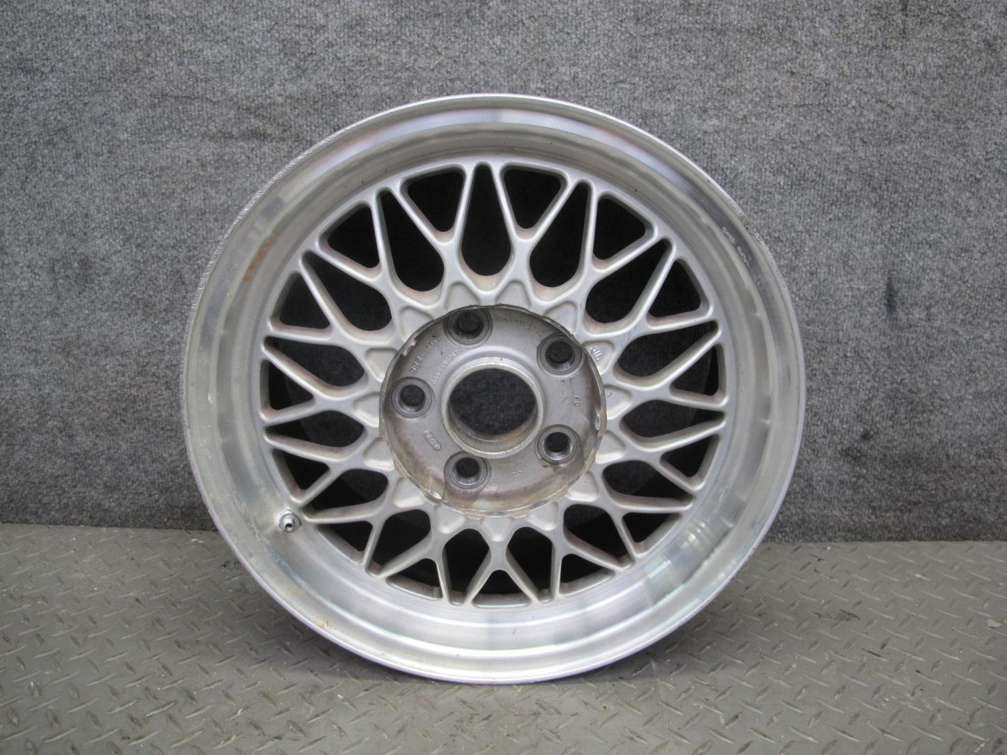 86-91 Mazda FC3S RX7 Set of 4 BBS R15 15" Alloy Wheel Rim 15x6.5J ET40 OEM