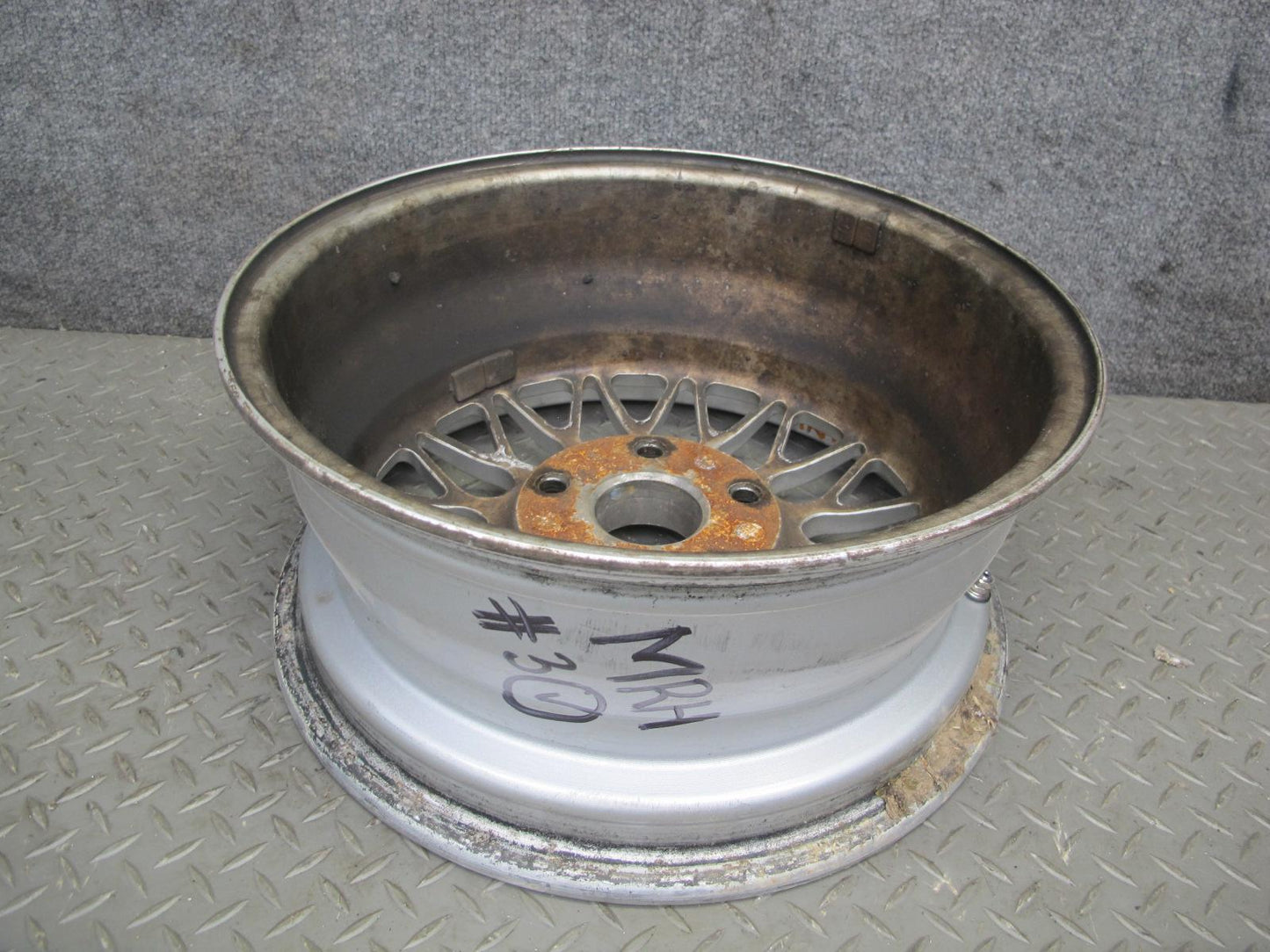 86-91 Mazda FC3S RX7 Set of 4 BBS R15 15" Alloy Wheel Rim 15x6.5J ET40 OEM