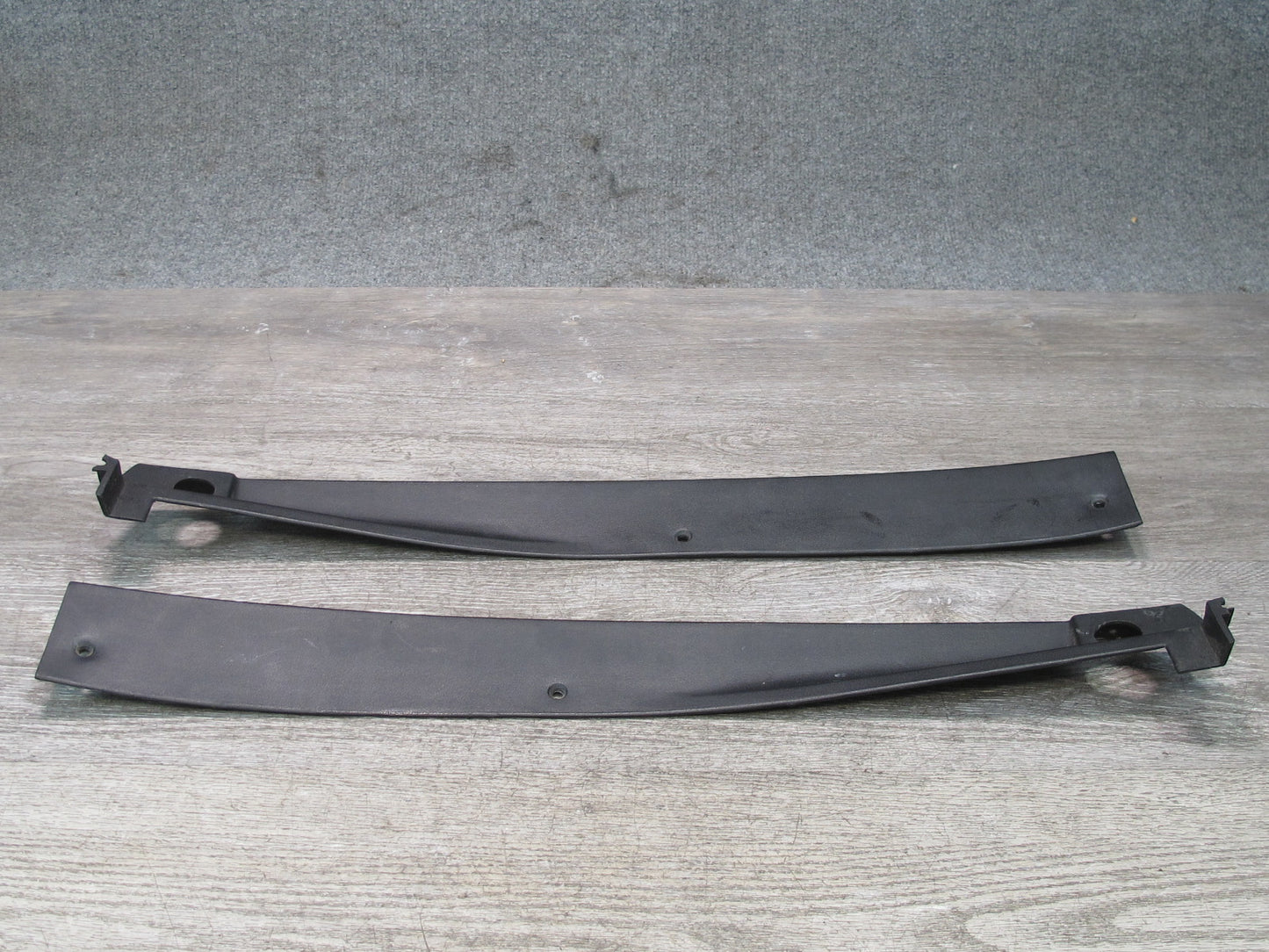 84-96 Chevrolet Corvette C4 Coupe Set of 2 Rear Hatch Trim Cover Panel Black OEM