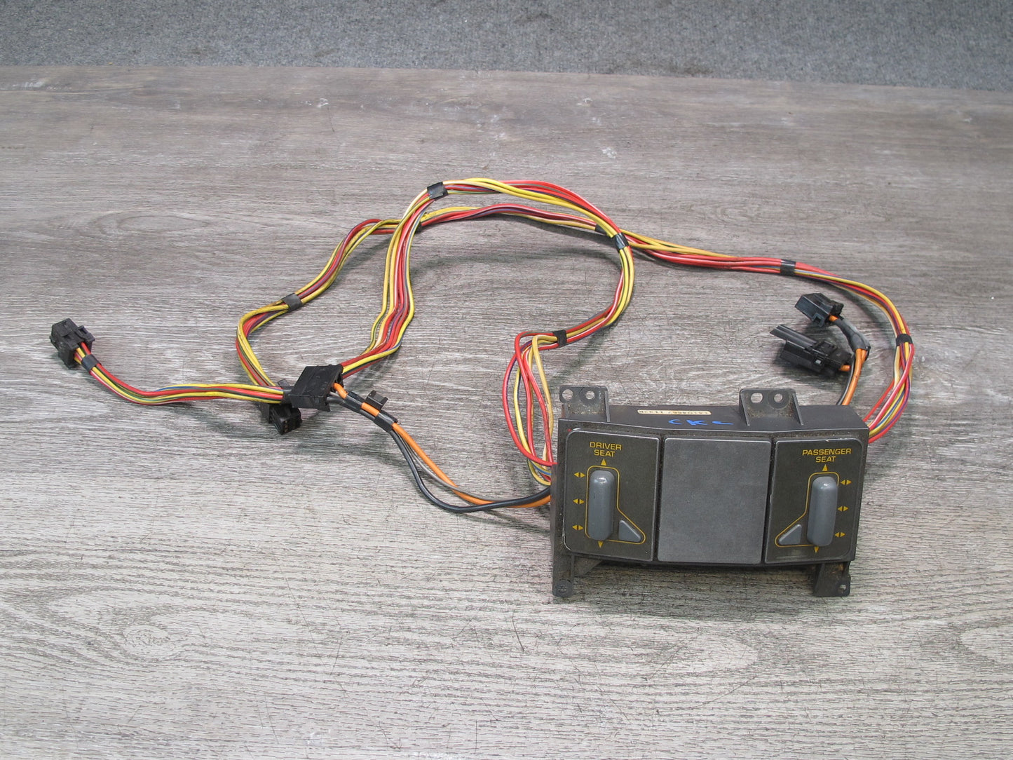 90-91 Chevrolet Corvette C4 Front Left & Right Seat Switch w Wiring 14104667 OEM