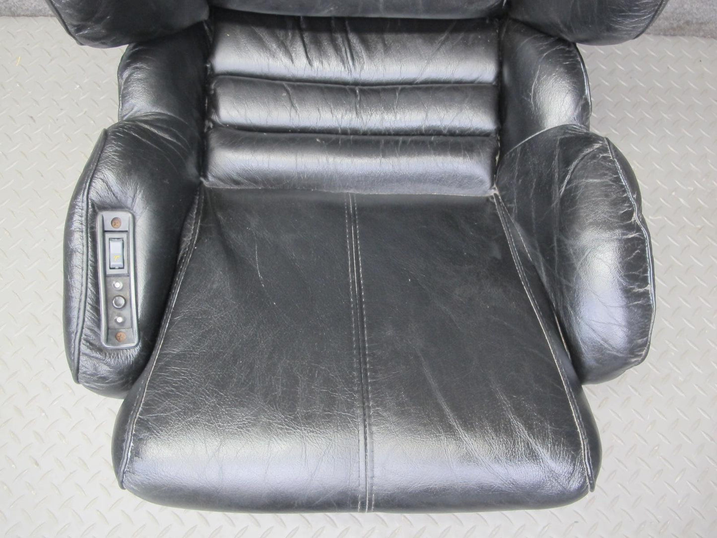 1991 Chevrolet Corvette C4 Set of 2 Left & Right Power Leather Seat Black OEM
