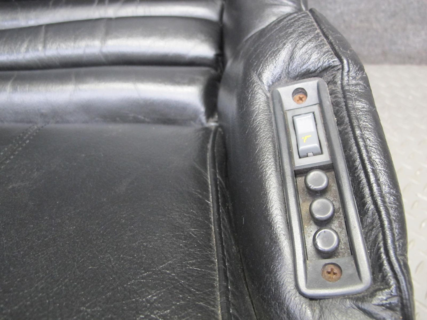 1991 Chevrolet Corvette C4 Set of 2 Left & Right Power Leather Seat Black OEM