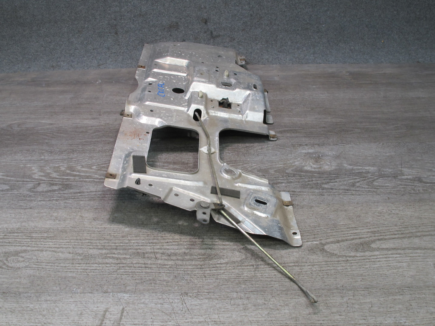 90-93 Chevrolet Corvette C4 Left Door Inner Alloy Mounting Panel w Handle OEM