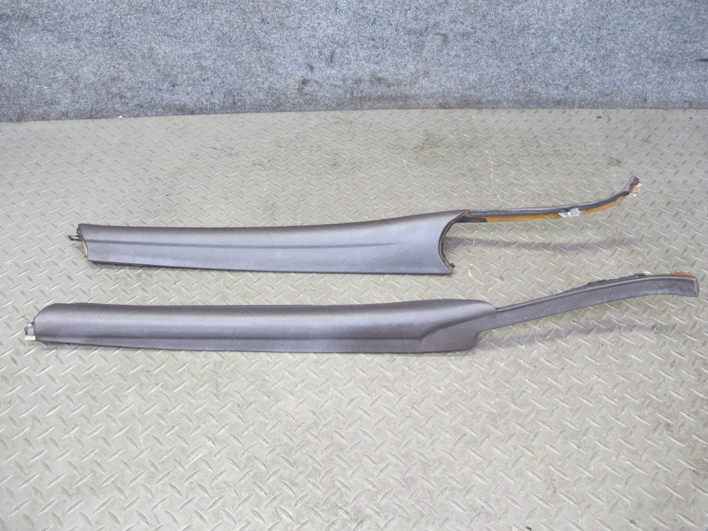 73-89 Mercedes R107 Convertible Set of 2 Front A Pillar Trim Cover Panel OEM