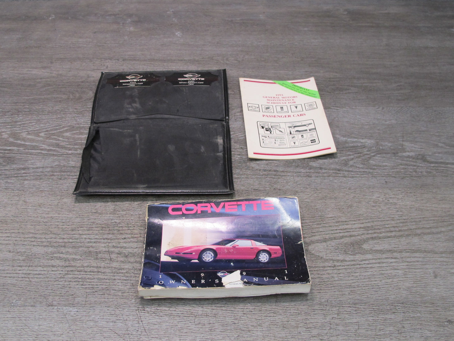 1991 Chevrolet Corvette C4 Owners Guide Manual Book Set w Case OEM
