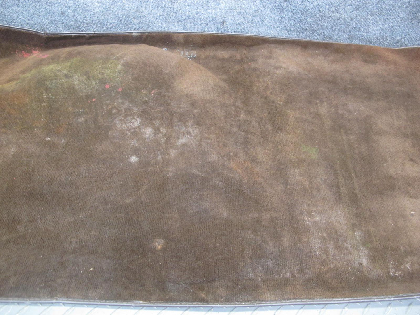 81-85 Mercedes R107 Rear Trunk Floor Trim Carpet Liner Cover MAT Set Brown OEM