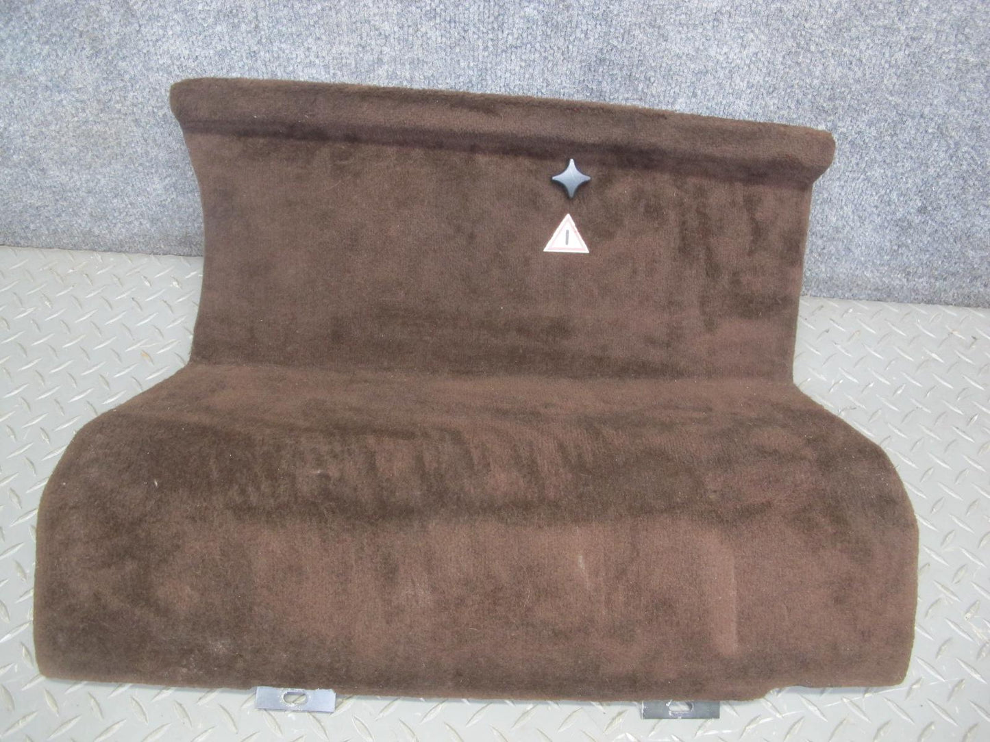 81-85 Mercedes R107 Rear Trunk Floor Trim Carpet Liner Cover MAT Set Brown OEM