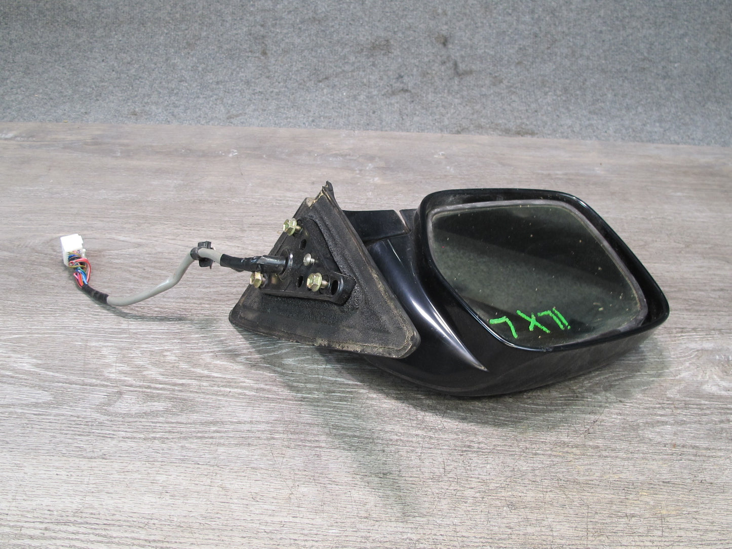 1998-2002 Lexus J100 LX470 Left Driver Side Power Door Exterior Mirror Black