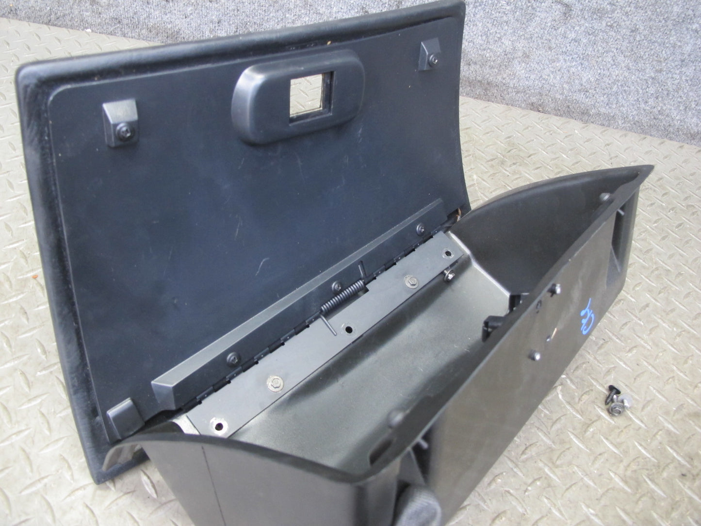 90-93 Chevrolet Corvette C4 Dash Glove Box Compartment Storage Black OEM