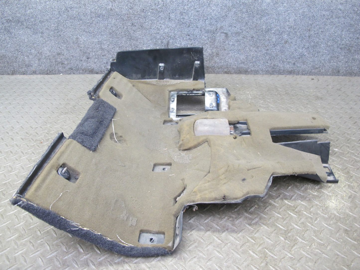 90-93 Chevrolet Corvette C4 AT Left Under Dash Trim Panel Carpet Cover Black OEM