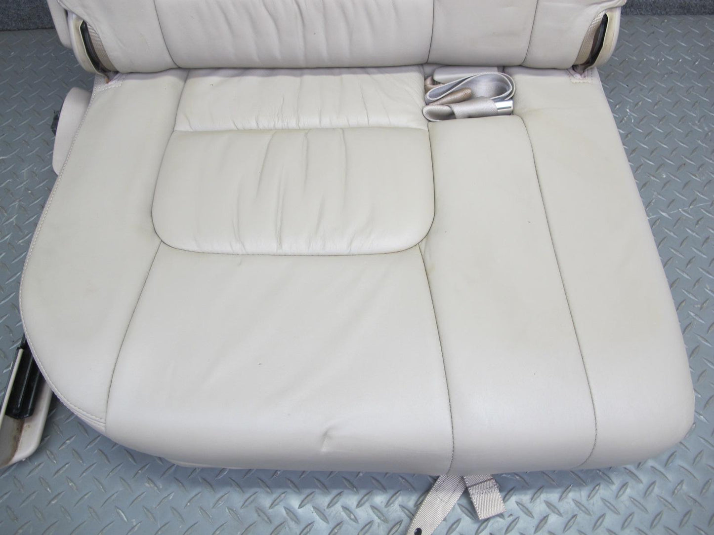 1998-2002 Lexus LX470 Rear Third 3RD ROW Left Right Leather Ivory Seat Set of 2