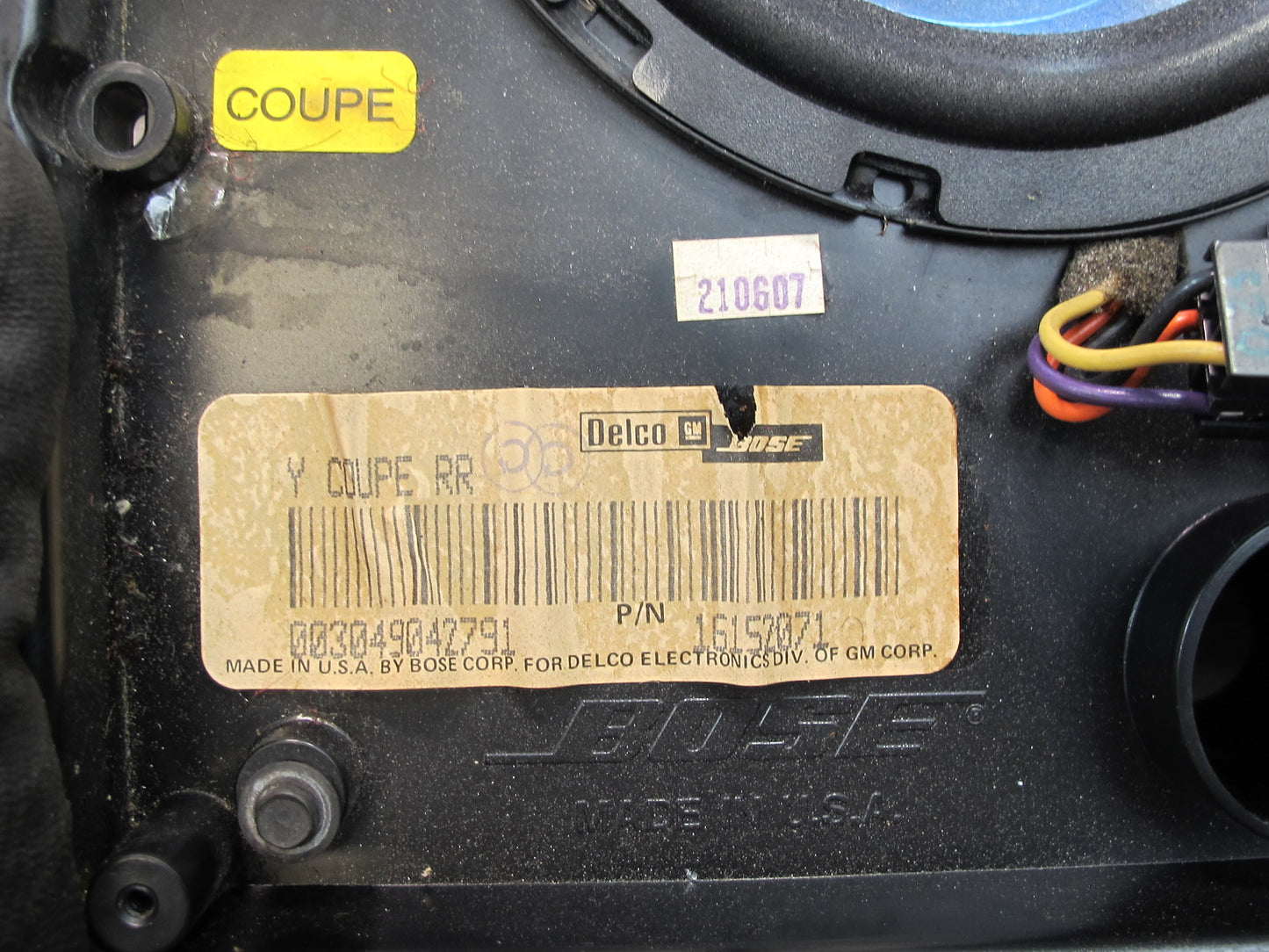 90-96 Chevrolet Corvette C4 Coupe Set of 2 Rear Right & Left Speaker Jensen