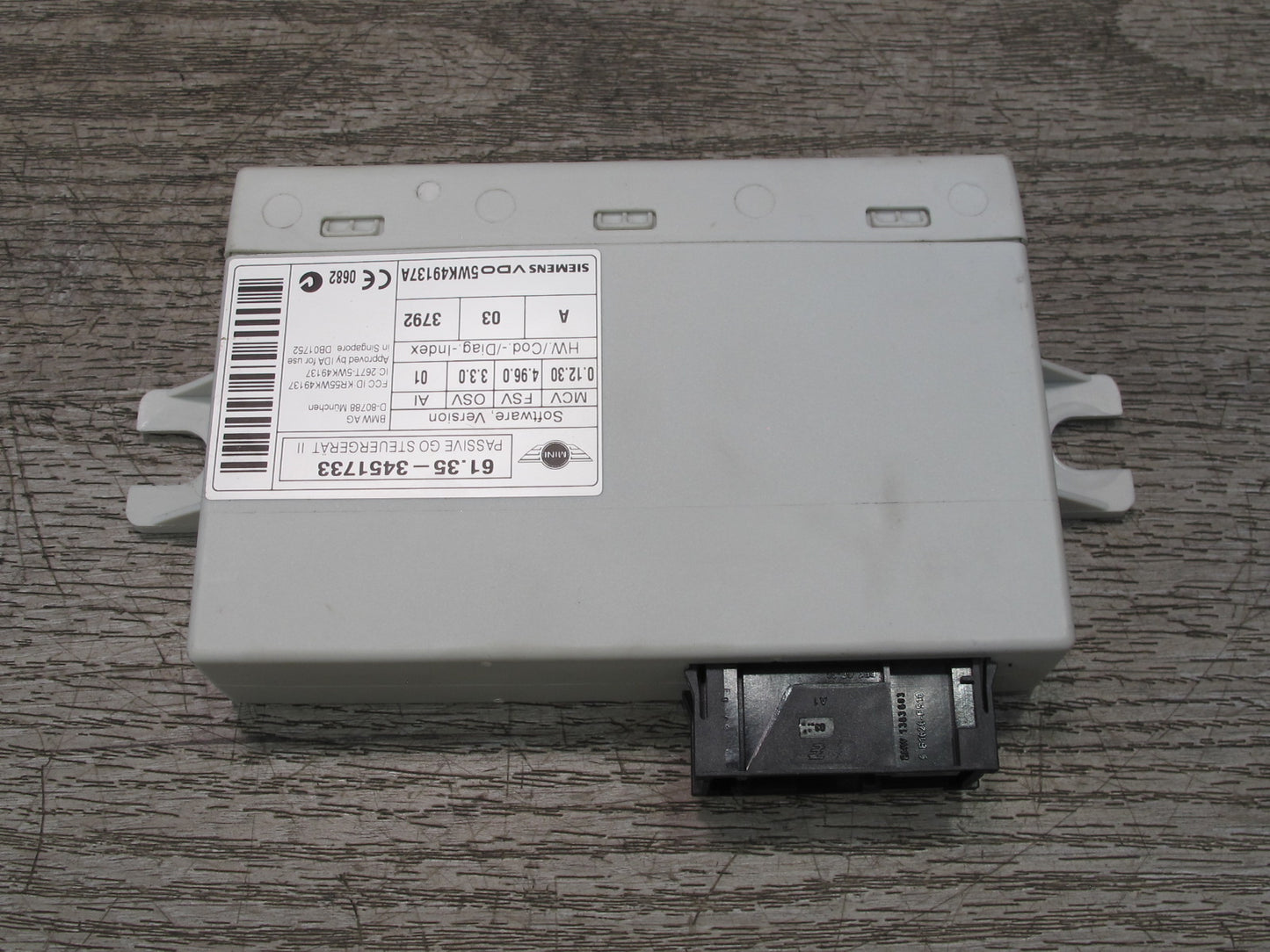 11-15 Mini Cooper R60 R61 Keyless Entry Passive GO Control Module 3451733 OEM