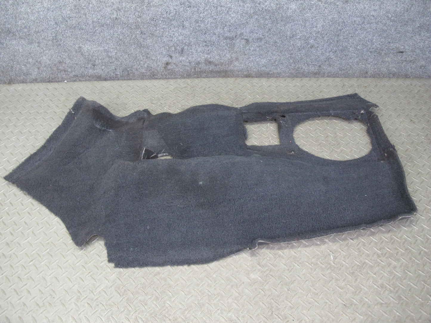 90-93 Chevrolet Corvette C4 Coupe Right & Left Trunk Carpet Trim Set Black OEM
