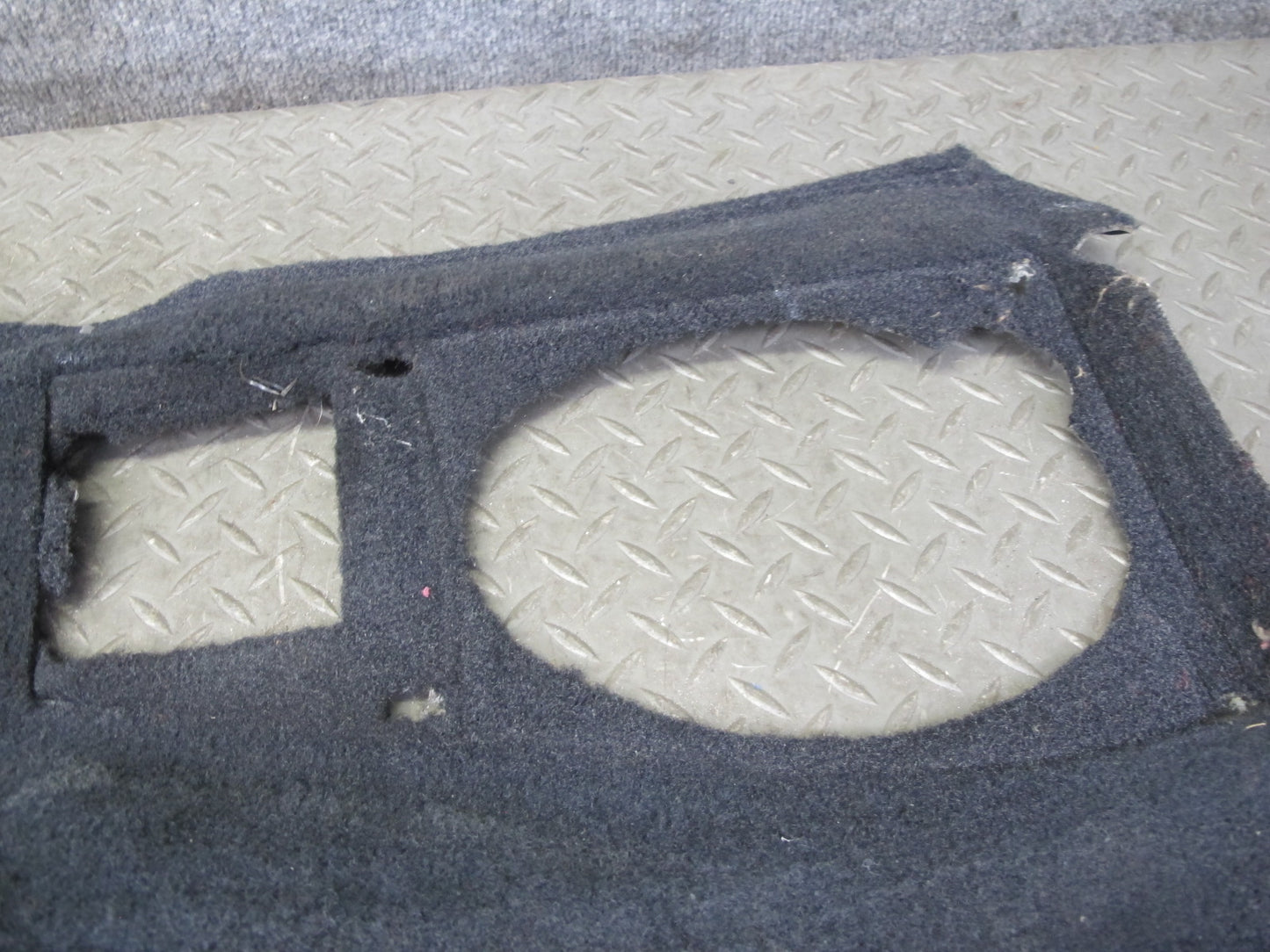 90-93 Chevrolet Corvette C4 Coupe Right & Left Trunk Carpet Trim Set Black OEM