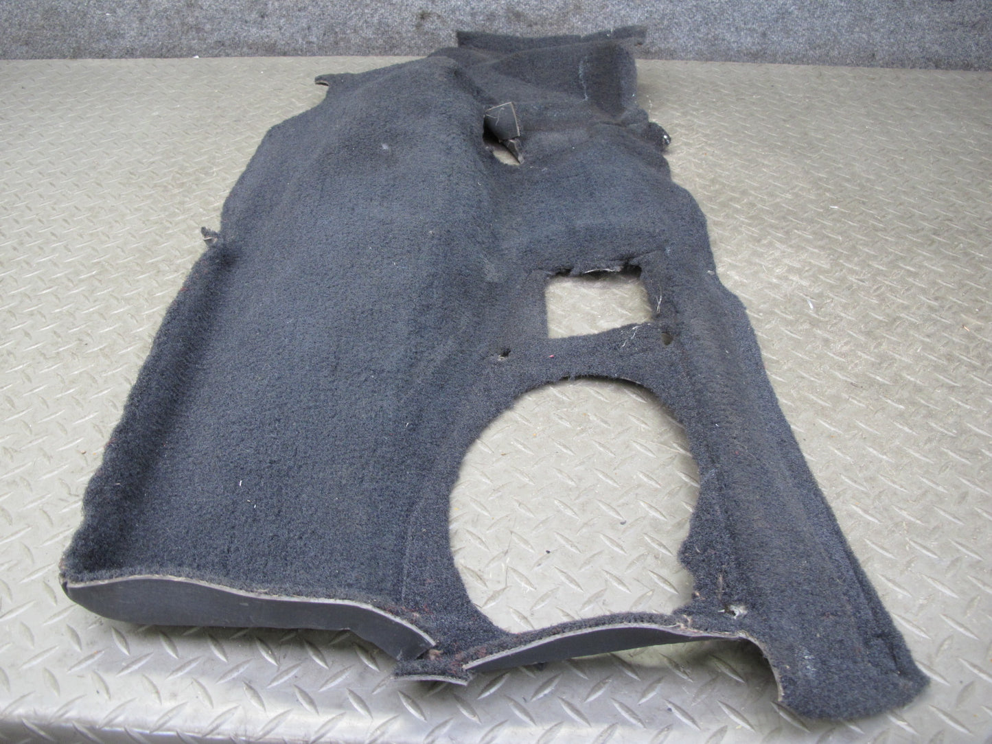 90-93 Chevrolet Corvette C4 Coupe Right & Left Trunk Carpet Trim Set Black OEM