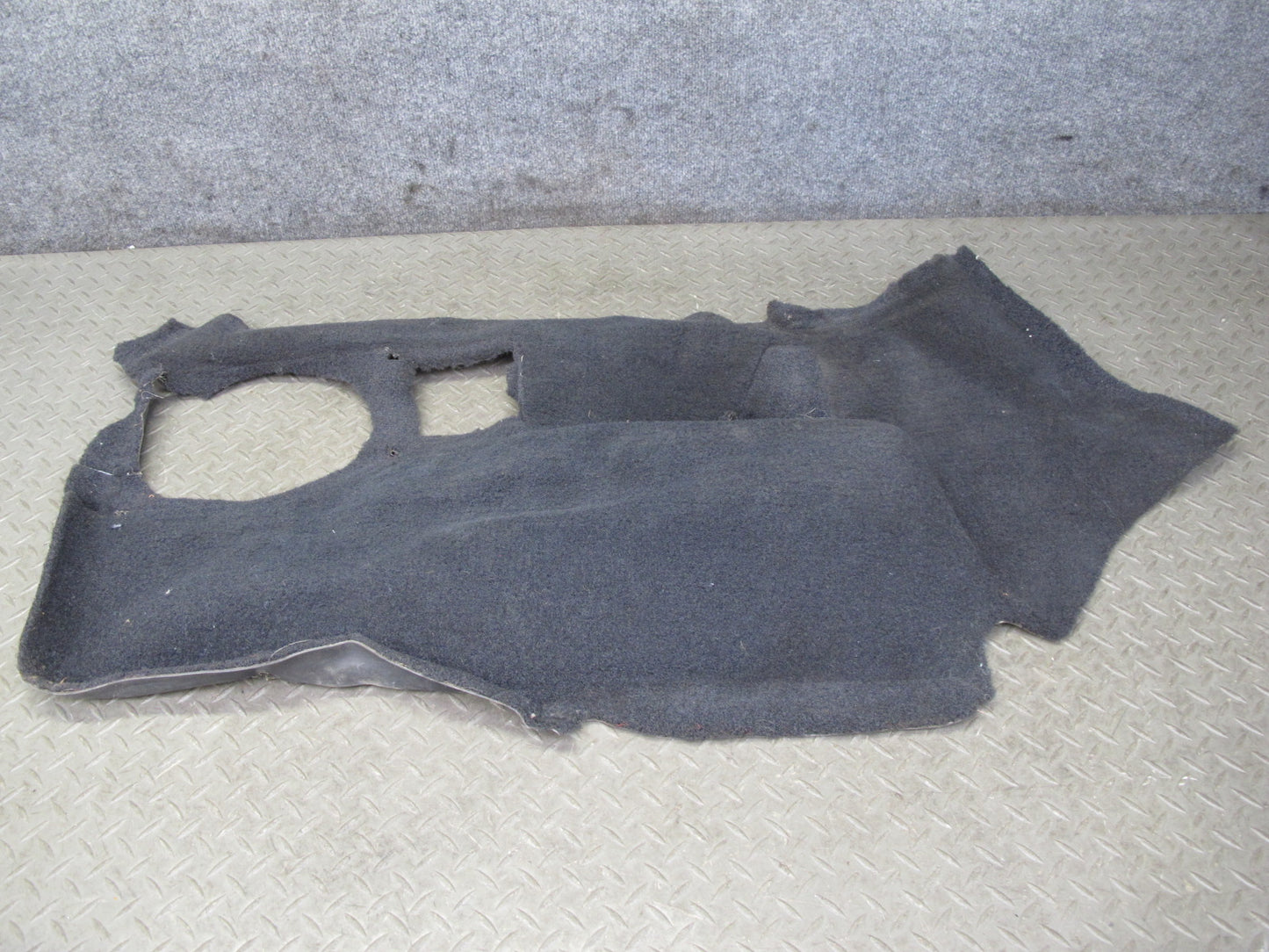 90-93 Chevrolet Corvette C4 Coupe Right & Left Trunk Carpet Trim Set Black OEM