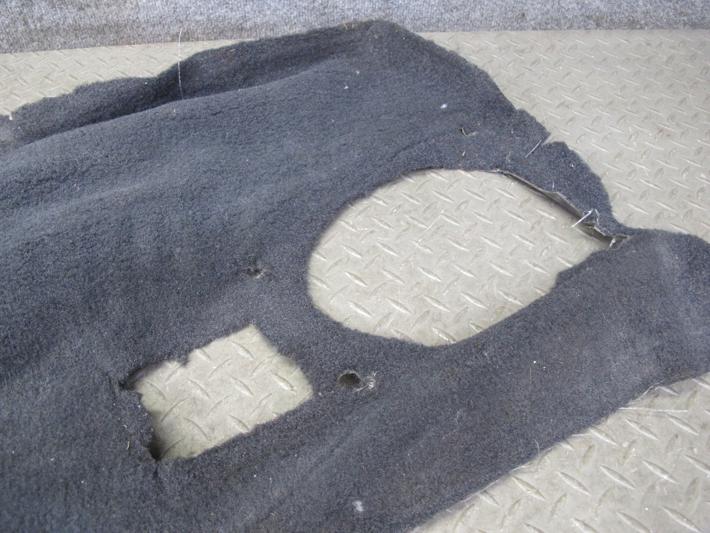90-93 Chevrolet Corvette C4 Coupe Right & Left Trunk Carpet Trim Set Black OEM