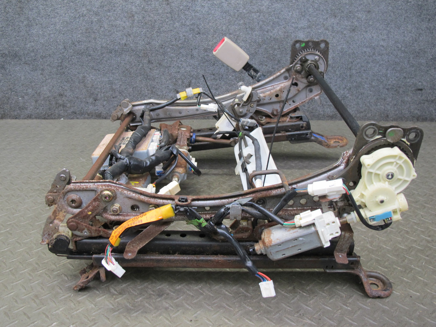 1998-2002 Lexus LX470 Front Left Driver Side Lower Seat Track Frame W/ Motor