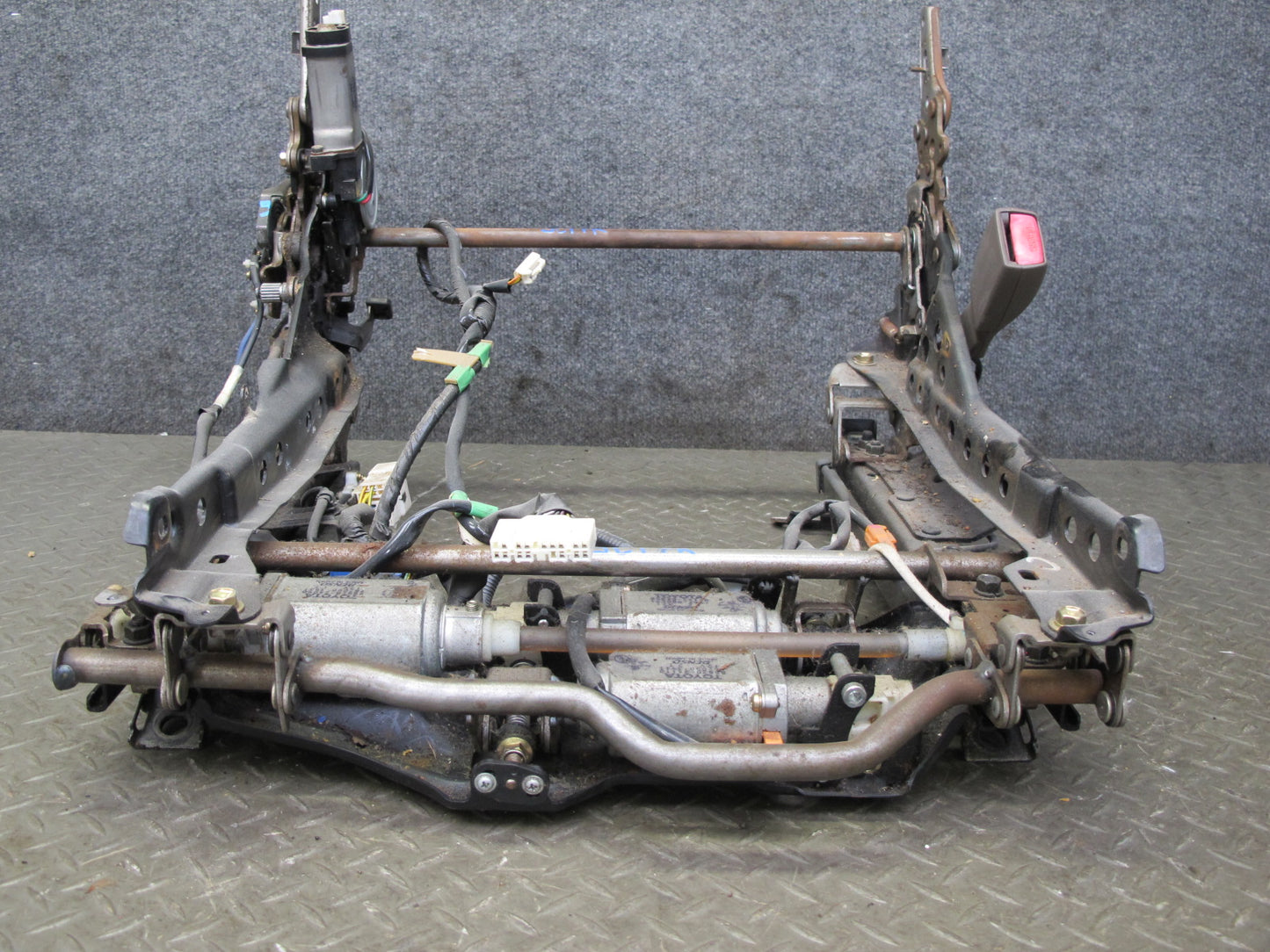 95-00 Lexus SC400 SC300 Front Right Seat Lower Frame Track Rail w Motors OEM