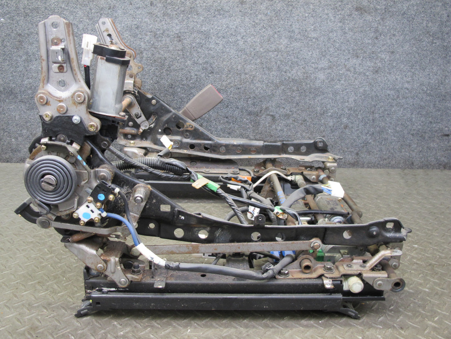 95-00 Lexus SC400 SC300 Front Right Seat Lower Frame Track Rail w Motors OEM