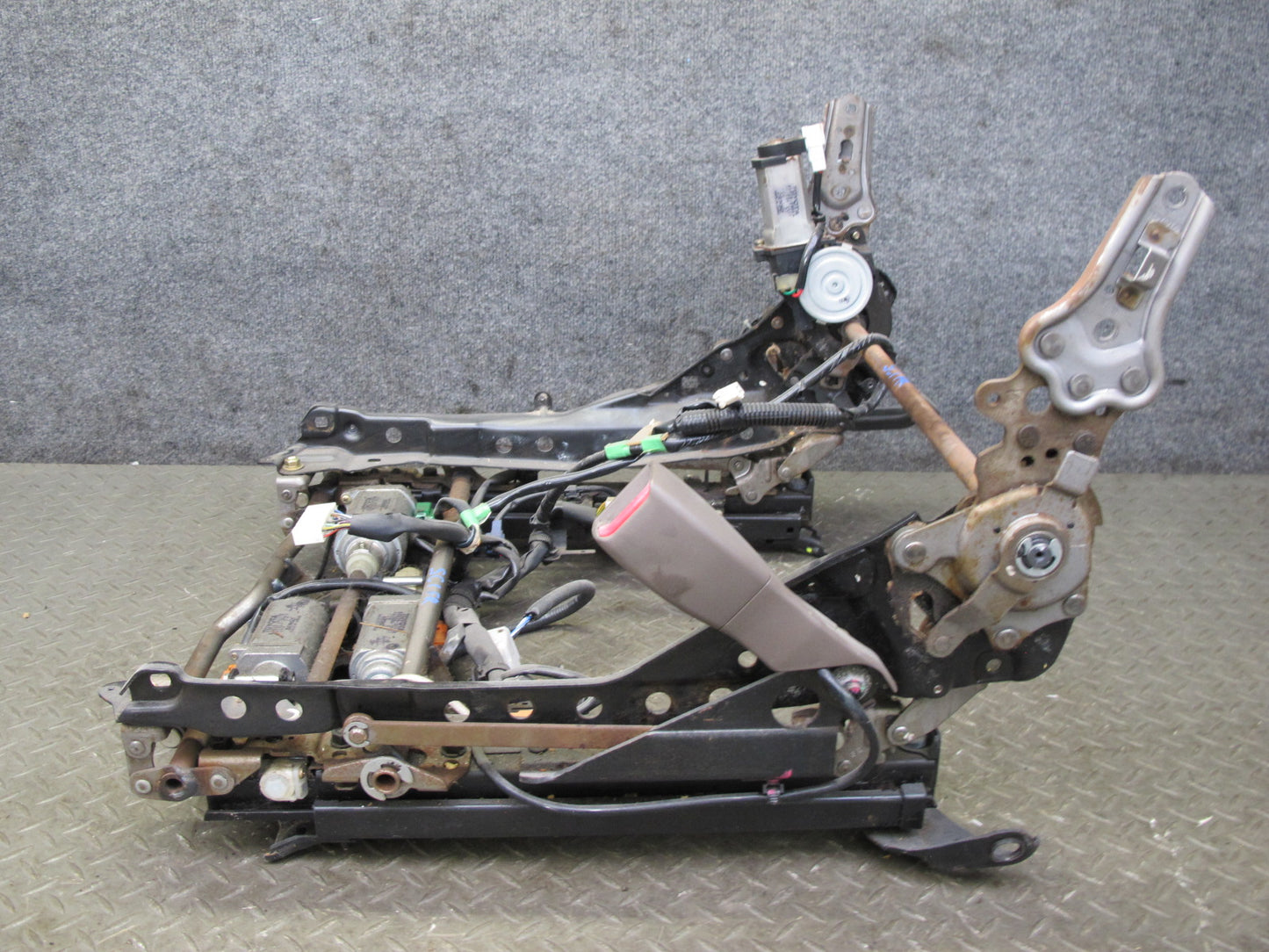95-00 Lexus SC400 SC300 Front Right Seat Lower Frame Track Rail w Motors OEM