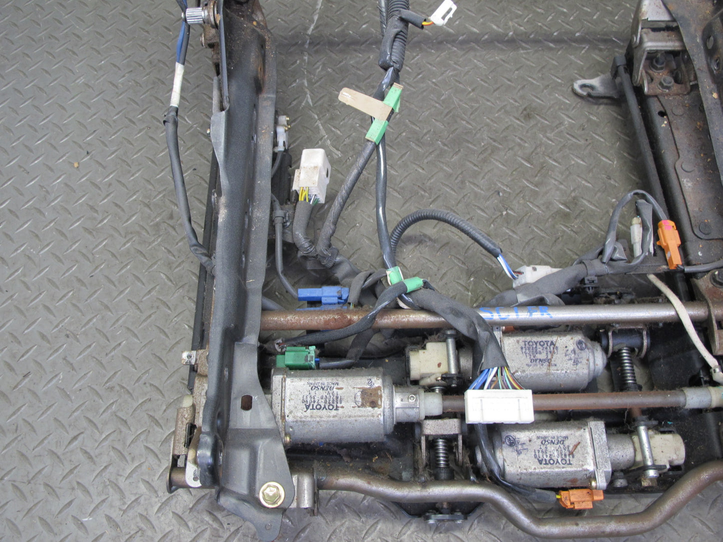 95-00 Lexus SC400 SC300 Front Right Seat Lower Frame Track Rail w Motors OEM