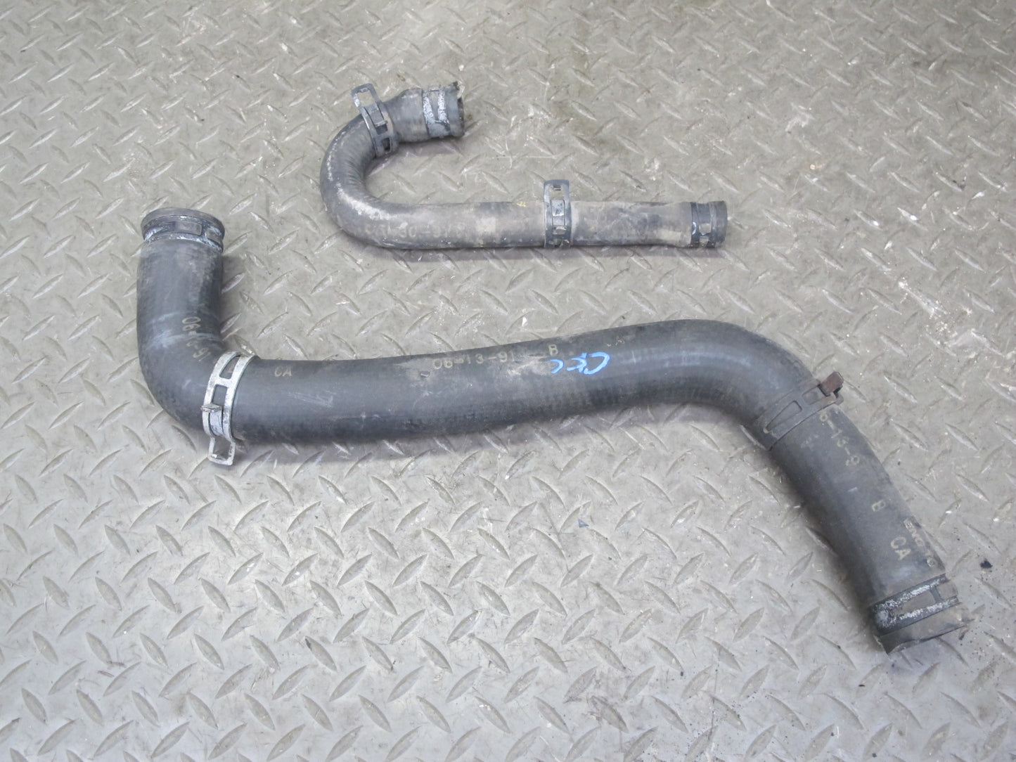 90-91 Chevrolet Corvette C4 5.7L Radiator Surge Tank Hose Pipe Line Set OEM
