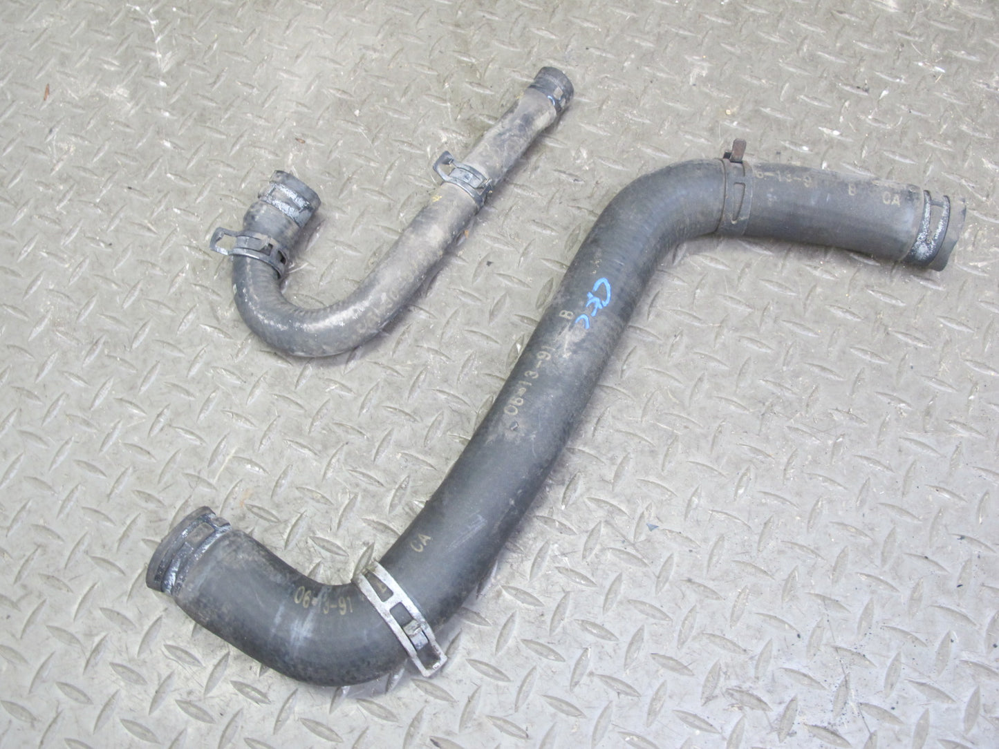 90-91 Chevrolet Corvette C4 5.7L Radiator Surge Tank Hose Pipe Line Set OEM