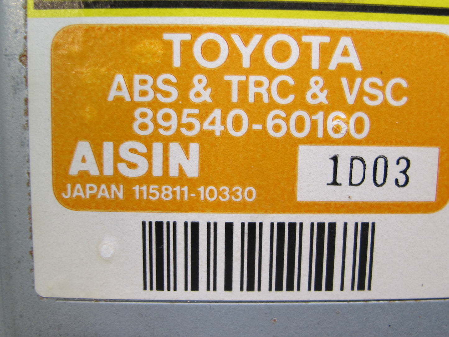 1999-2002 Lexus J100 LX470 ABS VSC Skid Traction Control Module 89540-60160