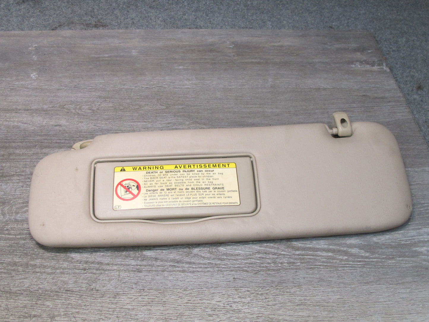 1998-2002 Lexus J100 LX470 Primary & Secondary Front Sun Visor Set of 4