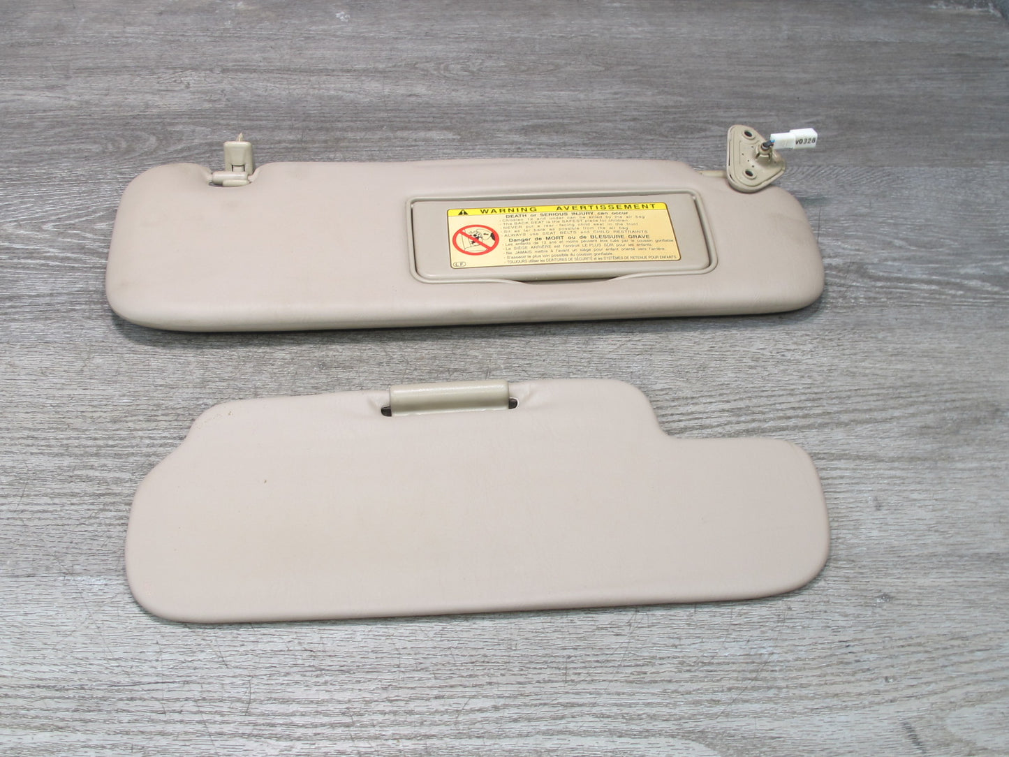 1998-2002 Lexus J100 LX470 Primary & Secondary Front Sun Visor Set of 4