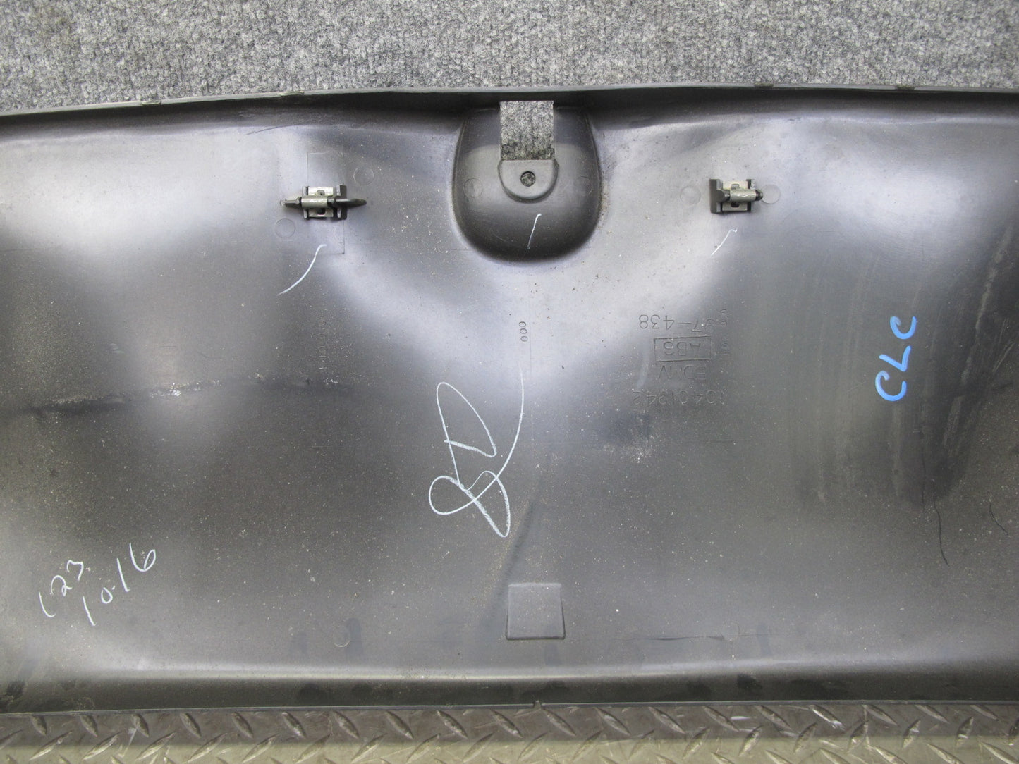 97-04 Chevrolet Corvette C5 Targa Rear Upper Halo Trim Cover Panel Black OEM